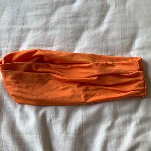 Orange bandu swimsuit top